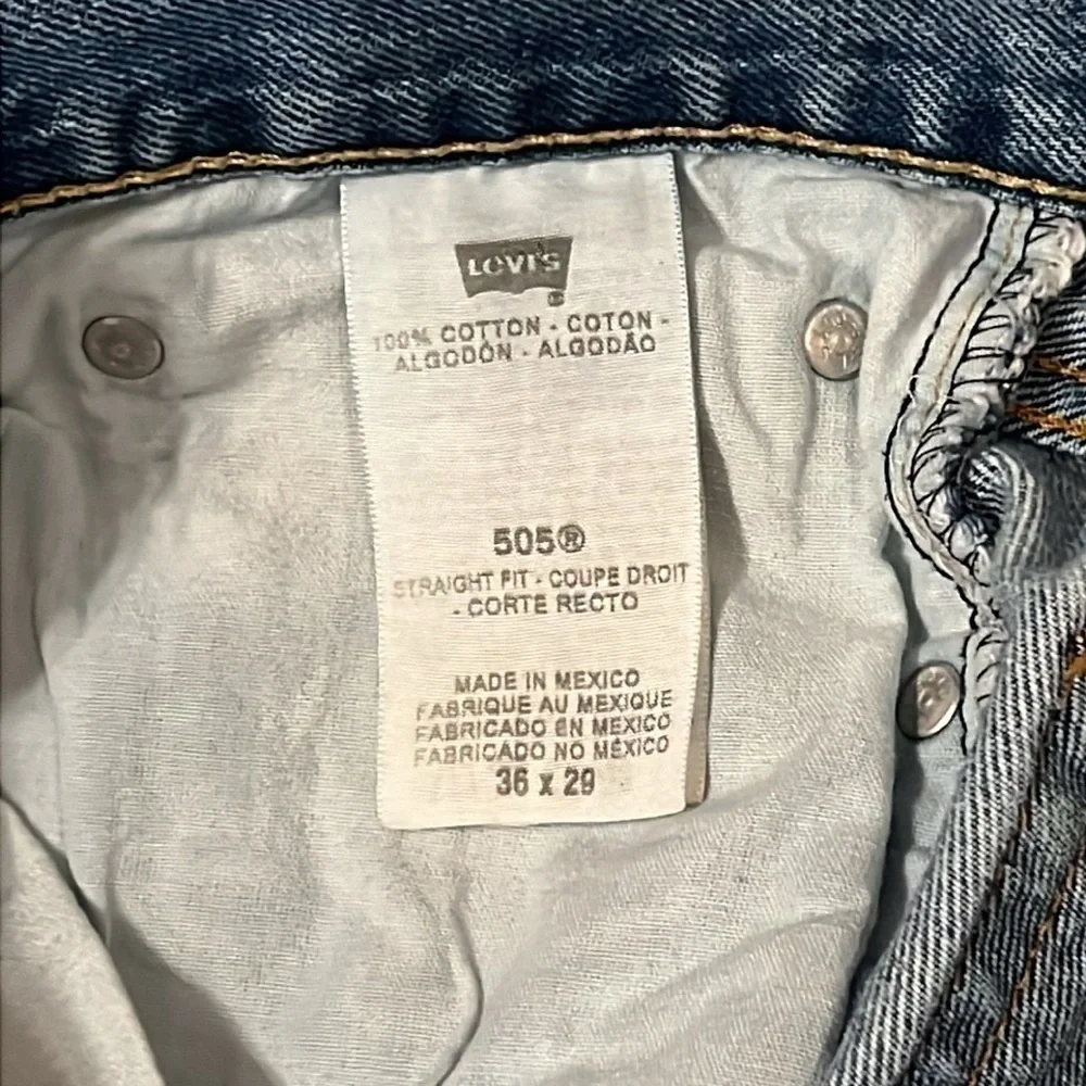 LEVI 505 Men’s Jeans 36x29 Straight Fit